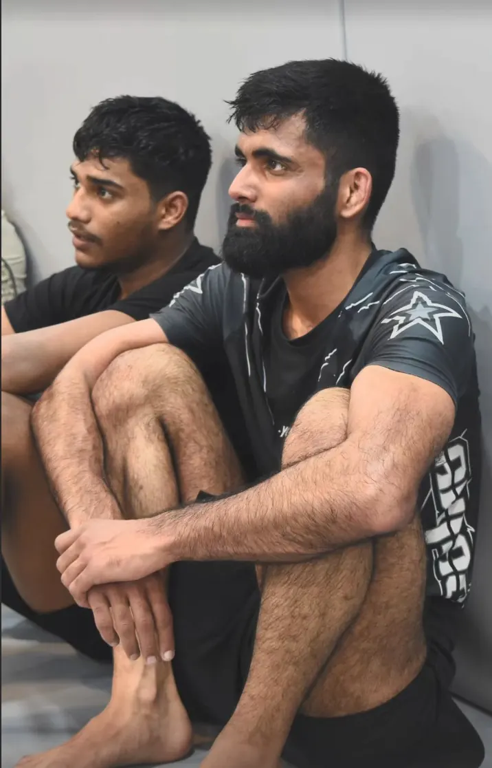 Gym floor and strength equipment at Redcrown MMA Noida