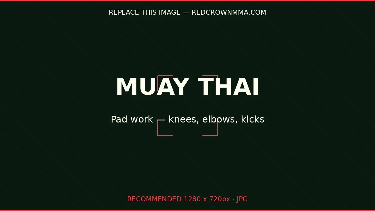 Muay Thai classes in Noida Sector 18 at Redcrown MMA
